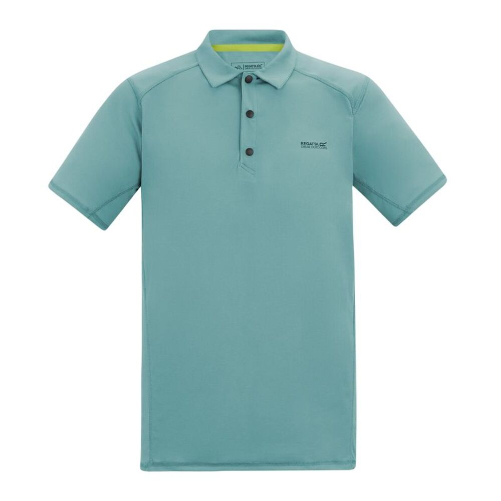 Regatta Mens Virda Logo Polo Shirt / Arctic